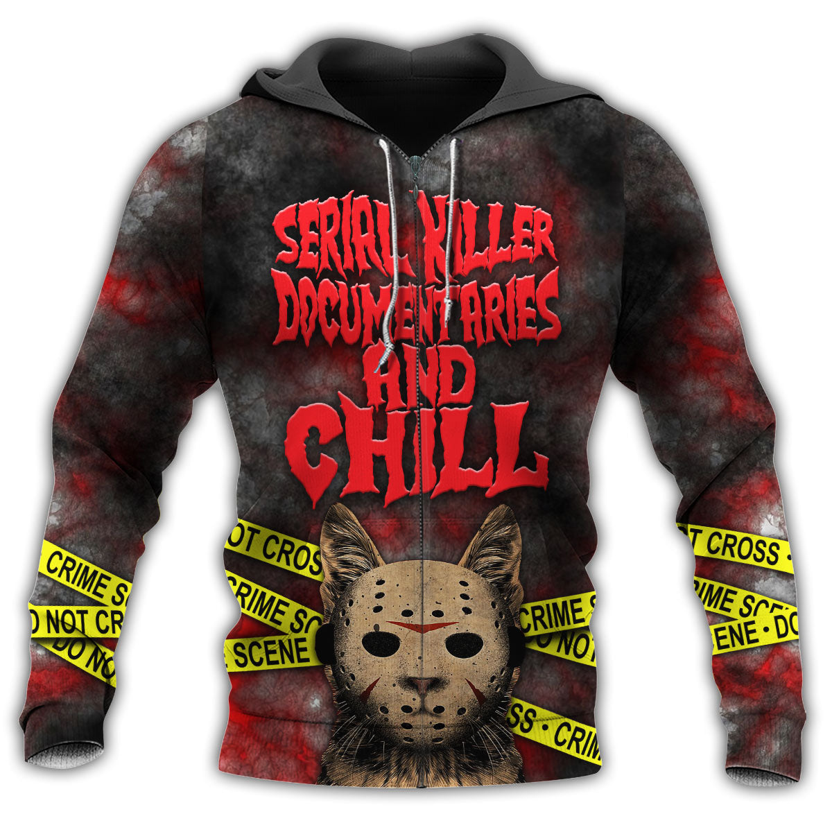 Cat Spooky Movie Night - 3D Hoodie