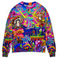 Hippie Magic Trippy Mushroom Art – Sweater - Ugly Christmas Sweater