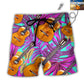 1 / Adults / S Guitar Various Style Custom Photo - Beach Short - Owls Matrix LTD