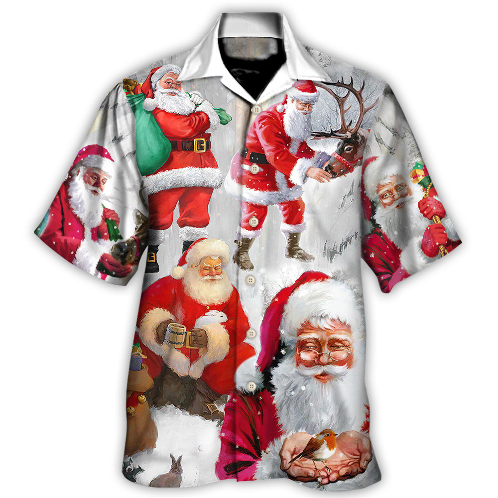Christmas Santa Story Funny Holiday Art – Hawaiian Shirt