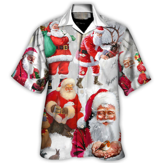 Christmas Santa Story Funny Holiday Art – Hawaiian Shirt