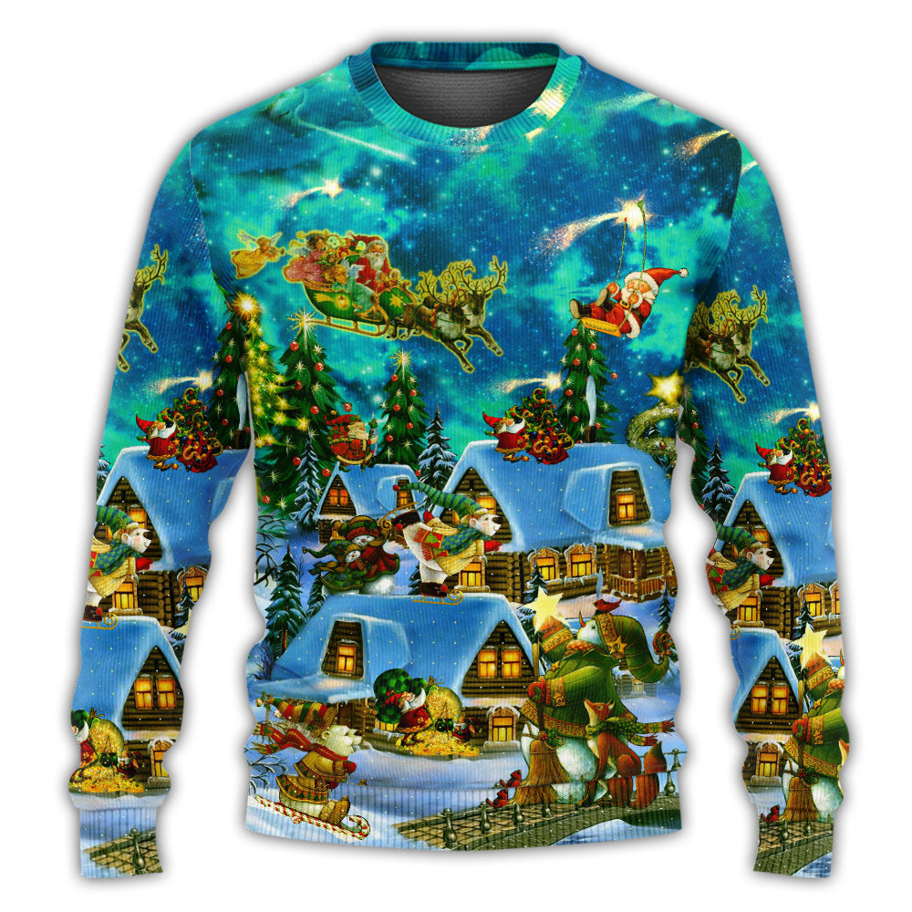 Christmas Magical Night Holiday Art – Sweater - Ugly Christmas Sweater