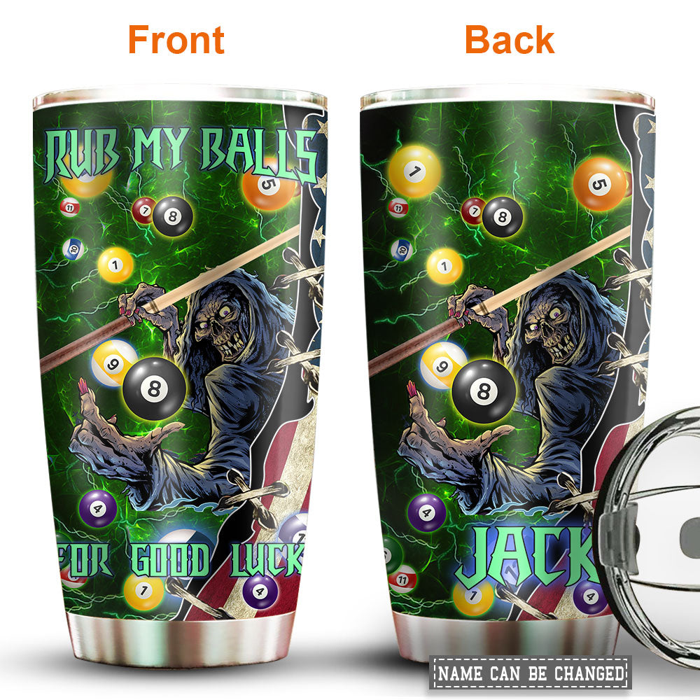 Billiard Good Luck Personalized 20 Oz Tumbler For Coffee Travel And Daily Use