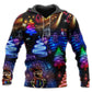 Winter Friends Neon Art – 3D Hoodie