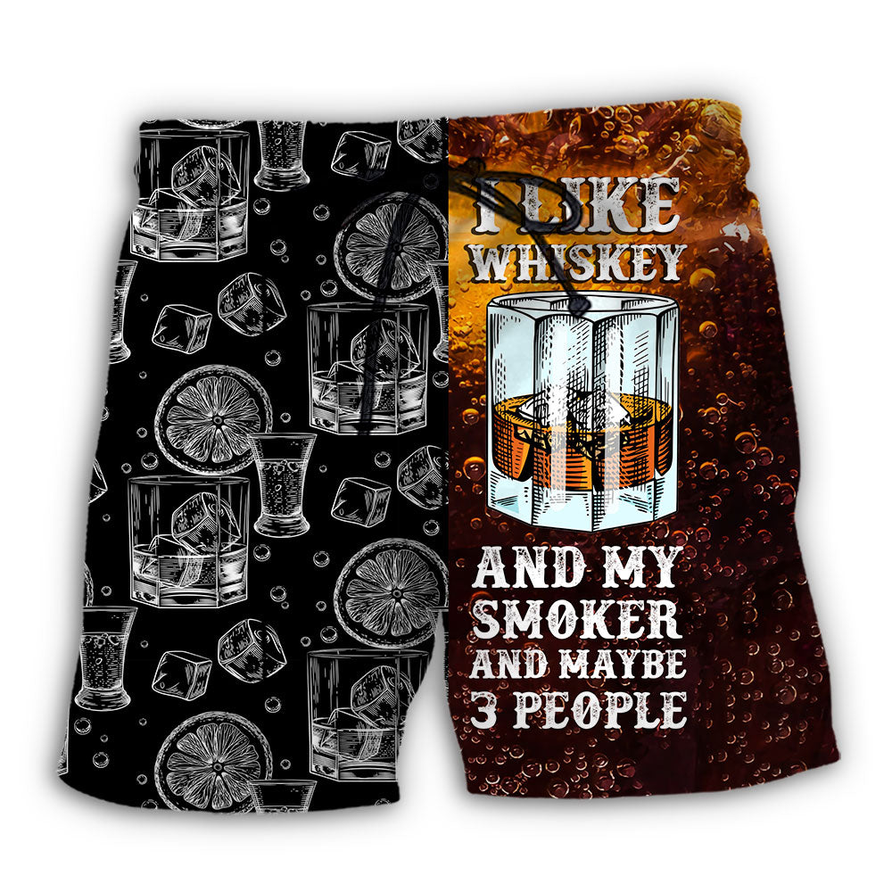 Whiskey Smoker Lover Style – Beach Short
