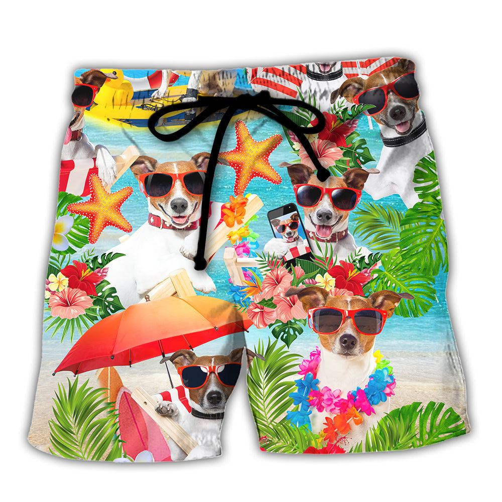Jack Russell Terrier Dog Lover Beach Theme – Beach Short