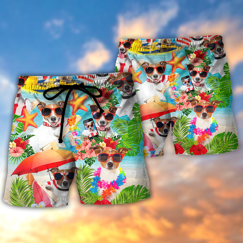 Jack Russell Terrier Dog Lover Beach Theme – Beach Short