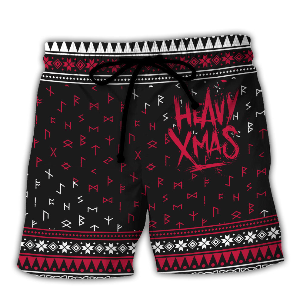 Christmas Tattoo Santa Funny Holiday – Beach Short