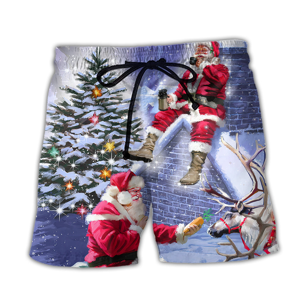 Santa Story Christmas Coming – Beach Short