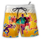 Beach Short / Adults / S Beer I Like Beer And Running - Beach Short - Owls Matrix LTD