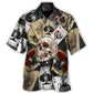 Skull Gambling Cards Retro Style – Hawaiian Shirt