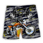 Beer Motorcycles Funny Quote – Beach Short