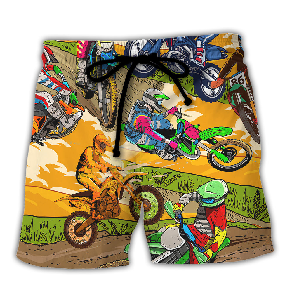 Motorcycle Life Is Risk Cool Rider – Beach Short