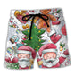 Christmas Santa Snowman Gingerbread Cute – Beach Short