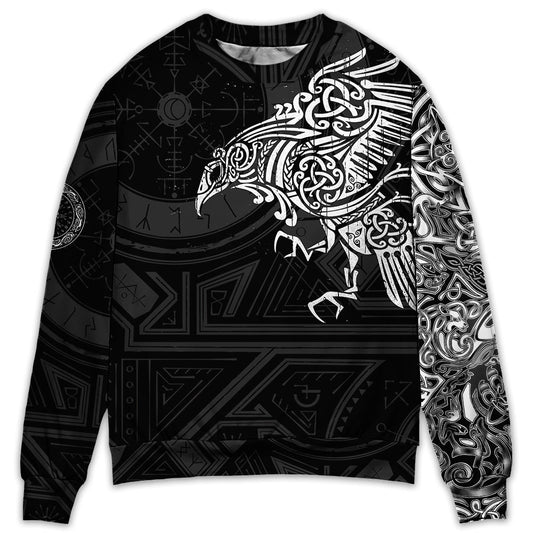 Viking Raven Valhalla Myth Style – Sweater - Ugly Christmas Sweater