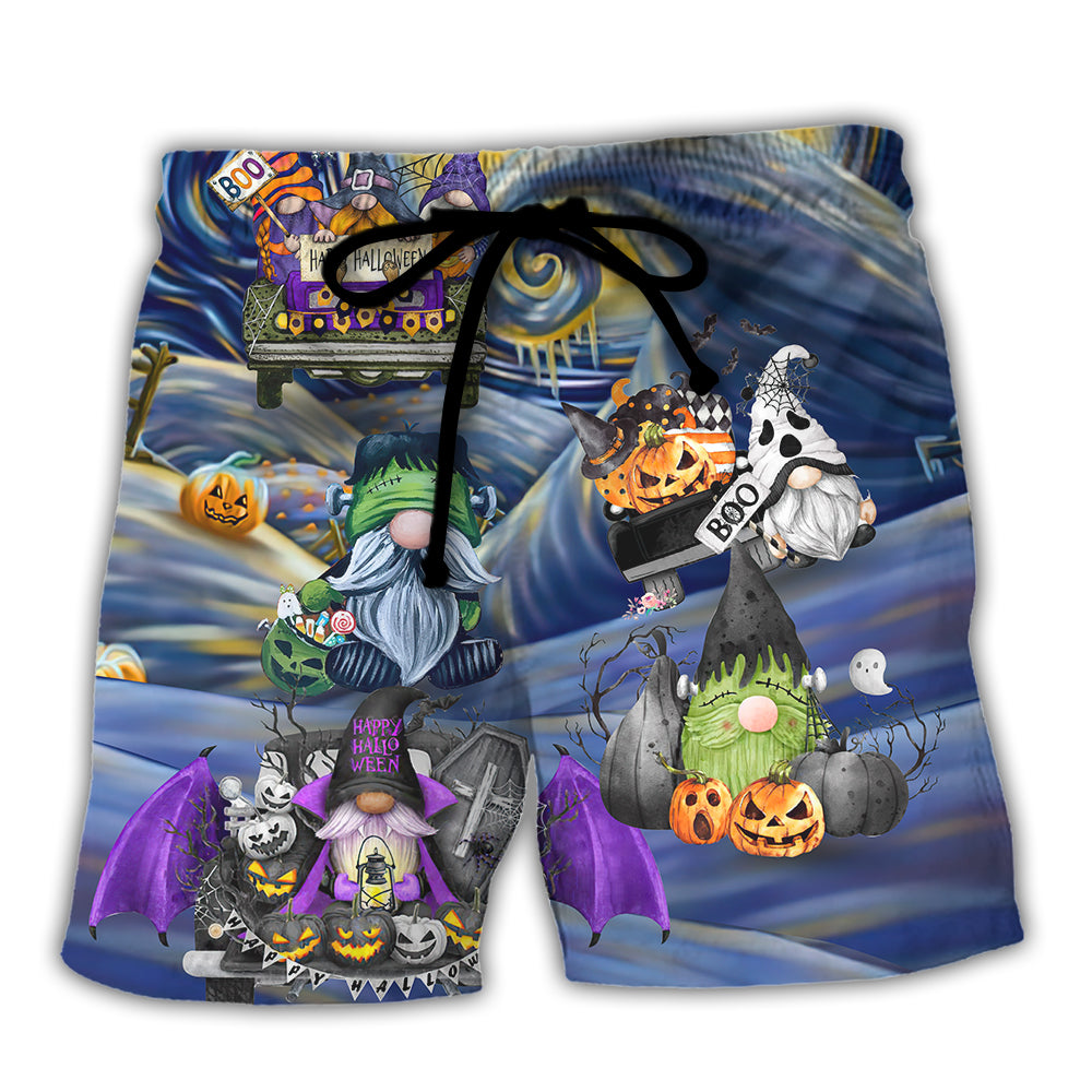 Halloween Gnome Spooky Haunted House – Beach Short