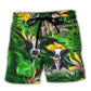 Cow Dancing Playful Tropical Style - Beach Short