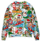 Christmas Santa Aloha Beach Vibe Style – Sweater - Ugly Christmas Sweater