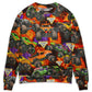Monster Truck Packed Power Style – Sweater - Ugly Christmas Sweater