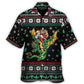 Christmas Santa And Dragon Fantasy Art - Hawaiian Shirt