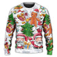 Christmas Santa Cutie Snowman Gingerbread – Sweater - Ugly Christmas Sweater