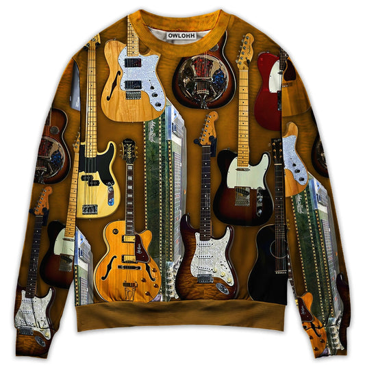 Vintage Guitar Basic Style – Sweater - Ugly Christmas Sweater