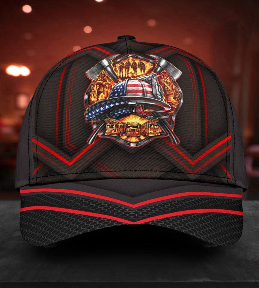 Firefighter Back The Red Support Tribute – Classic Cap