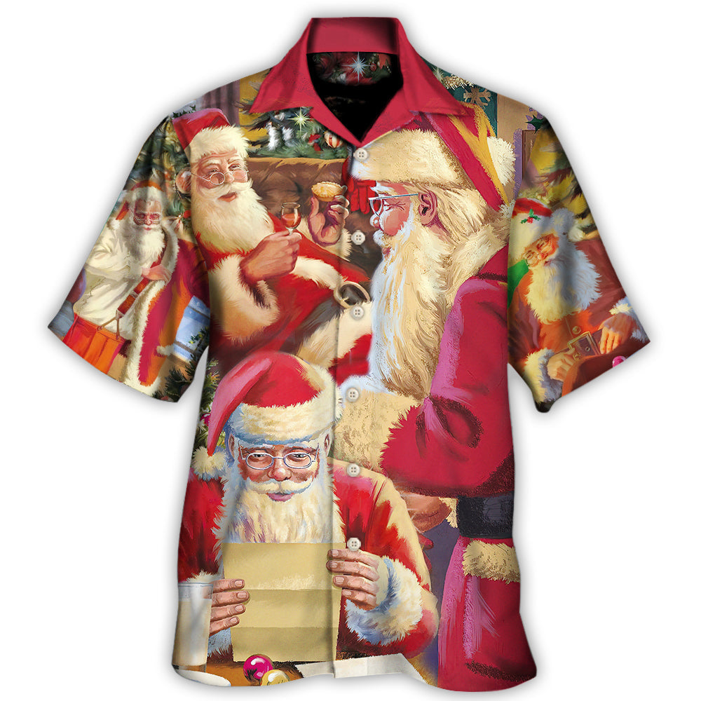 Christmas Santa Story Joyful Holiday Art – Hawaiian Shirt