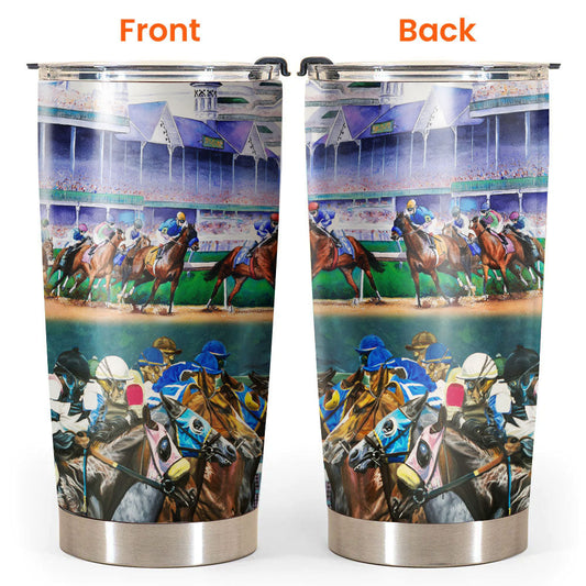 Horse Racing Vibe 20 Oz Tumbler For Travel Gifts