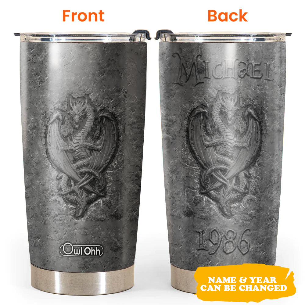 Dragon Fossil Scary Lover Personalized 20 Oz Tumbler