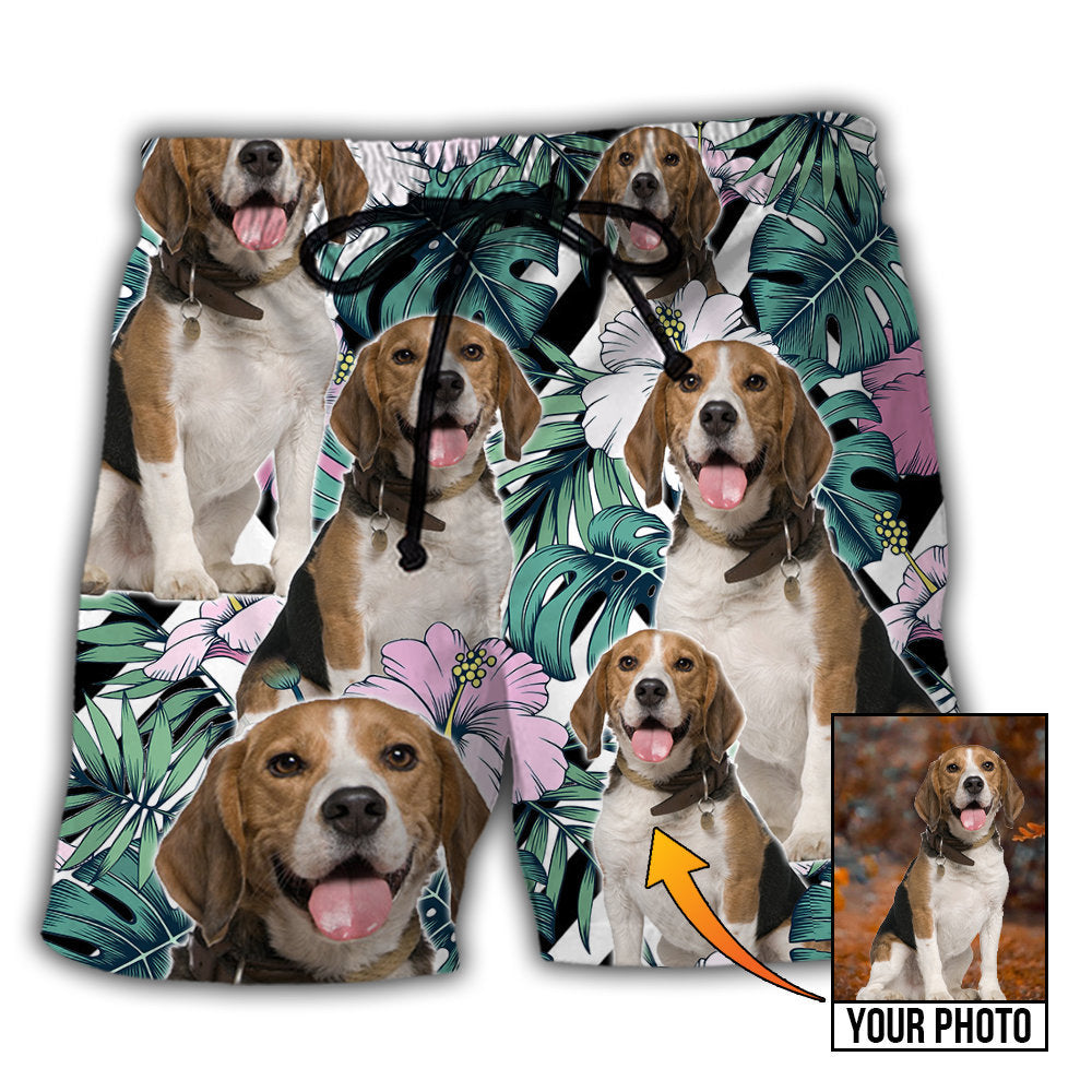 Dog My Sweet Friend Custom Photo – Beach Short