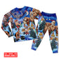 Women / S Christmas Merry Christmas Santa Stronger - Pajamas Long Sleeve - Owls Matrix LTD