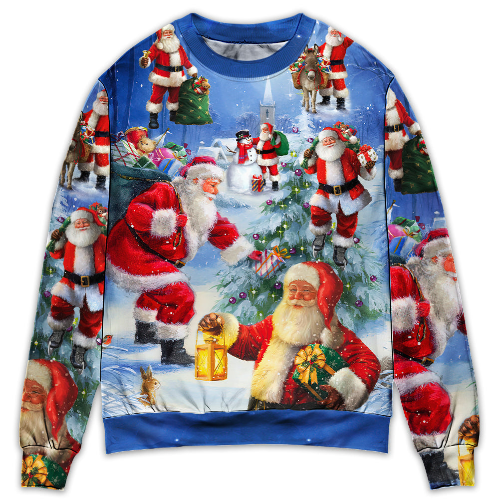 Christmas Santa Is Coming Story Night – Sweater - Ugly Christmas Sweater