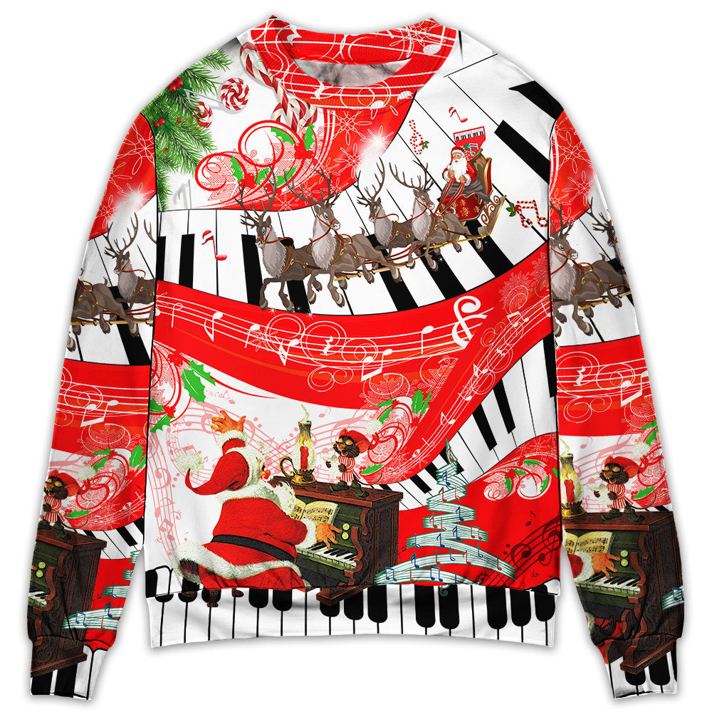 Christmas Love Music Happy Life – Sweater - Ugly Christmas Sweater