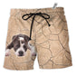 Beach Short / Adults / S Pitbull On The Ground - Beach Short - Owls Matrix LTD