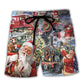 Santa Express Christmas Train Scenic - Beach Short