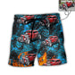 3 / Adults / S Hot Rod Various Style Custom Photo - Beach Short - Owls Matrix LTD