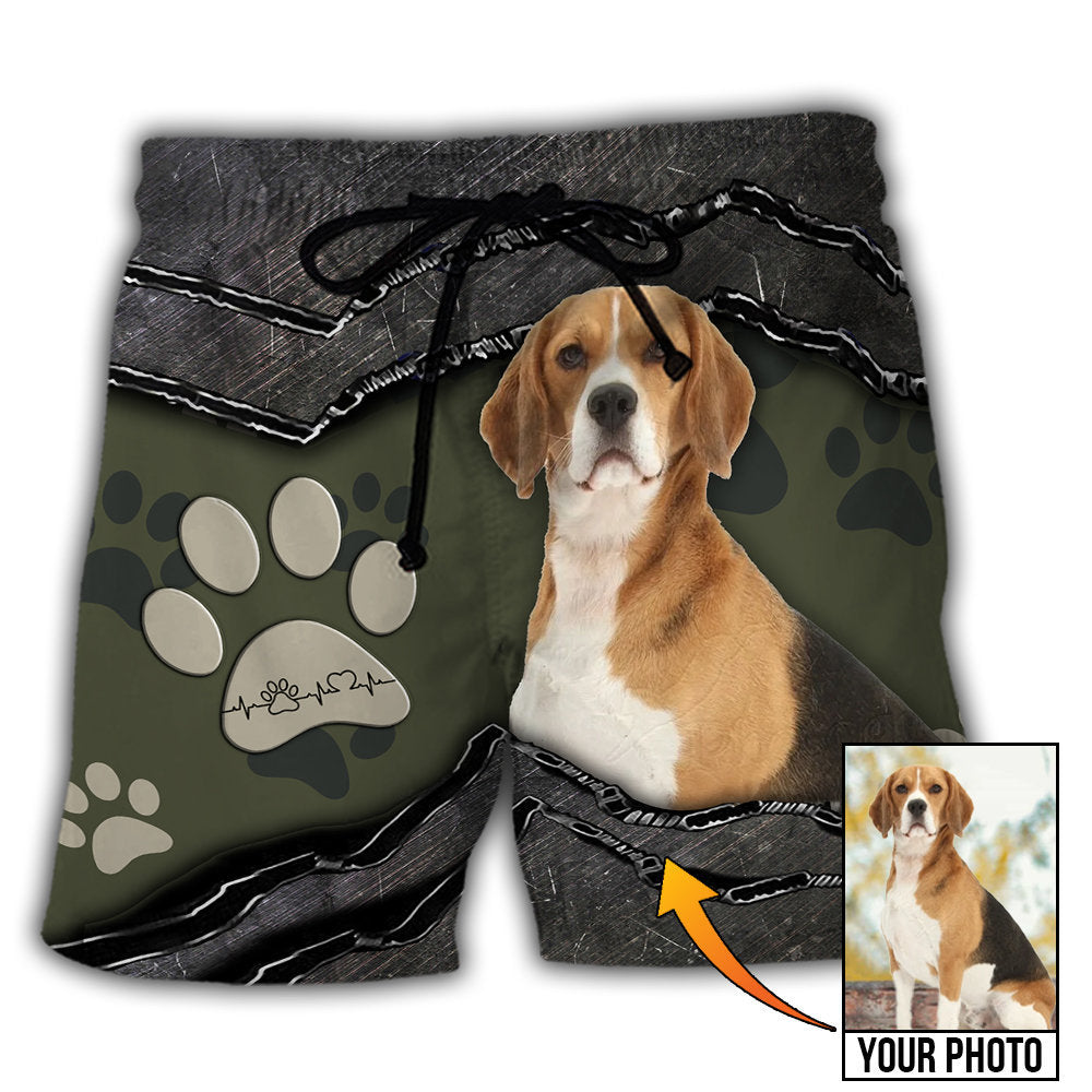 2 / Adults / S Dog My Sweet Dog Custom Photo - Beach Short - BEAS01LIN180622 - Owls Matrix LTD
