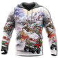Christmas Car Run Xmas Ho Ho Ho - Hoodie