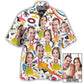 Face Couple Tropical Aloha Custom Photo - Hawaiian Shirt