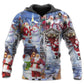 Snowman Winter Holiday Friends Art – 3D Hoodie