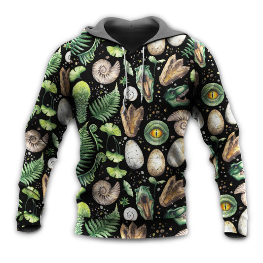 Dinosaur Abstract Black Art Style - Hoodie