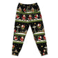 Pants / S Christmas Santa Claus Big Night - Pajamas Short Sleeve - Owls Matrix LTD
