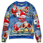 Christmas Rebellious Santa Fun Art – Sweater - Ugly Christmas Sweater