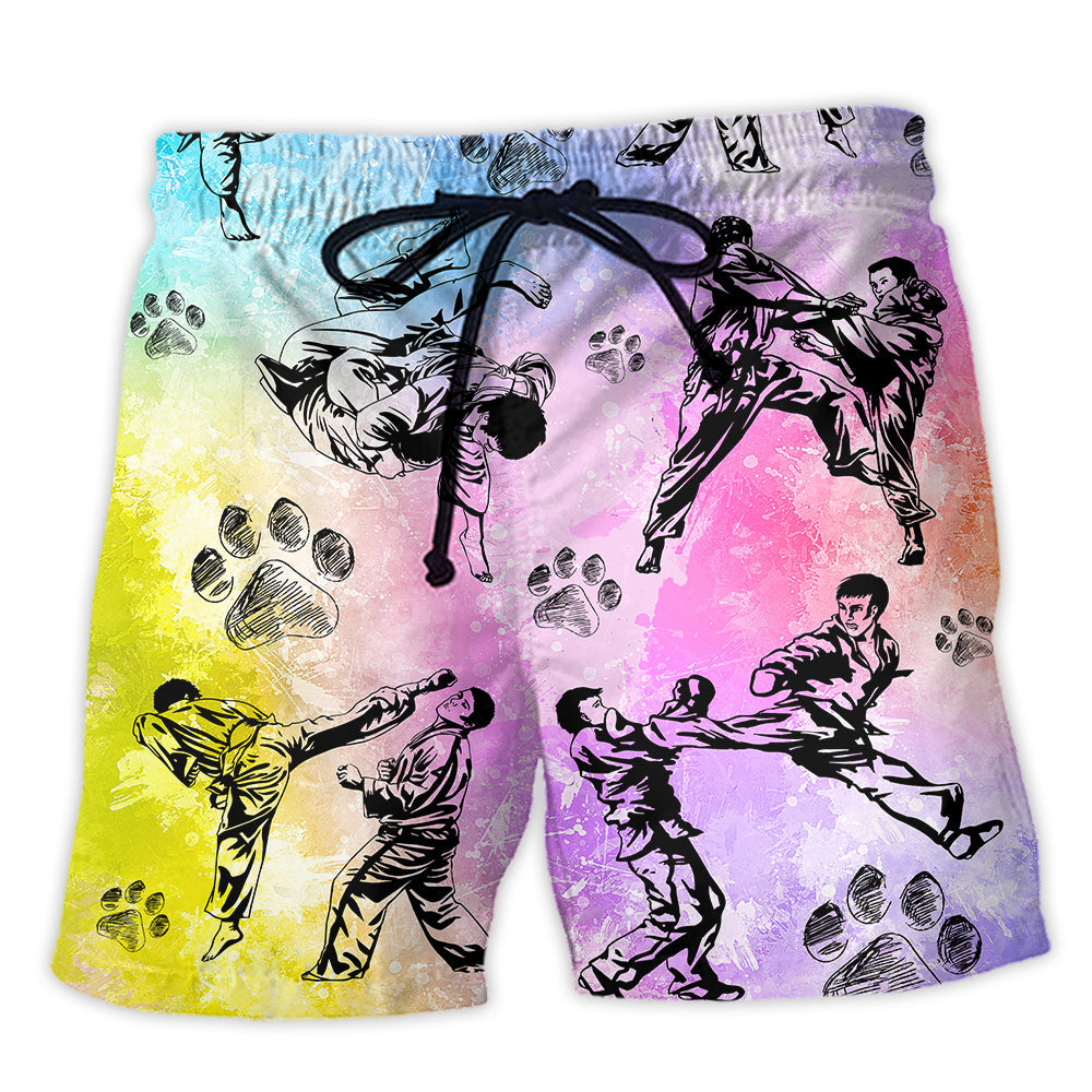Karate And Dog Lover Fun Style – Beach Short