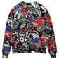 Viking Independence Day Warrior And Wolf – Sweater - Ugly Christmas Sweater