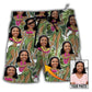 1 / Adults / S Face Funny Style Custom Photo - Beach Short - Owls Matrix LTD