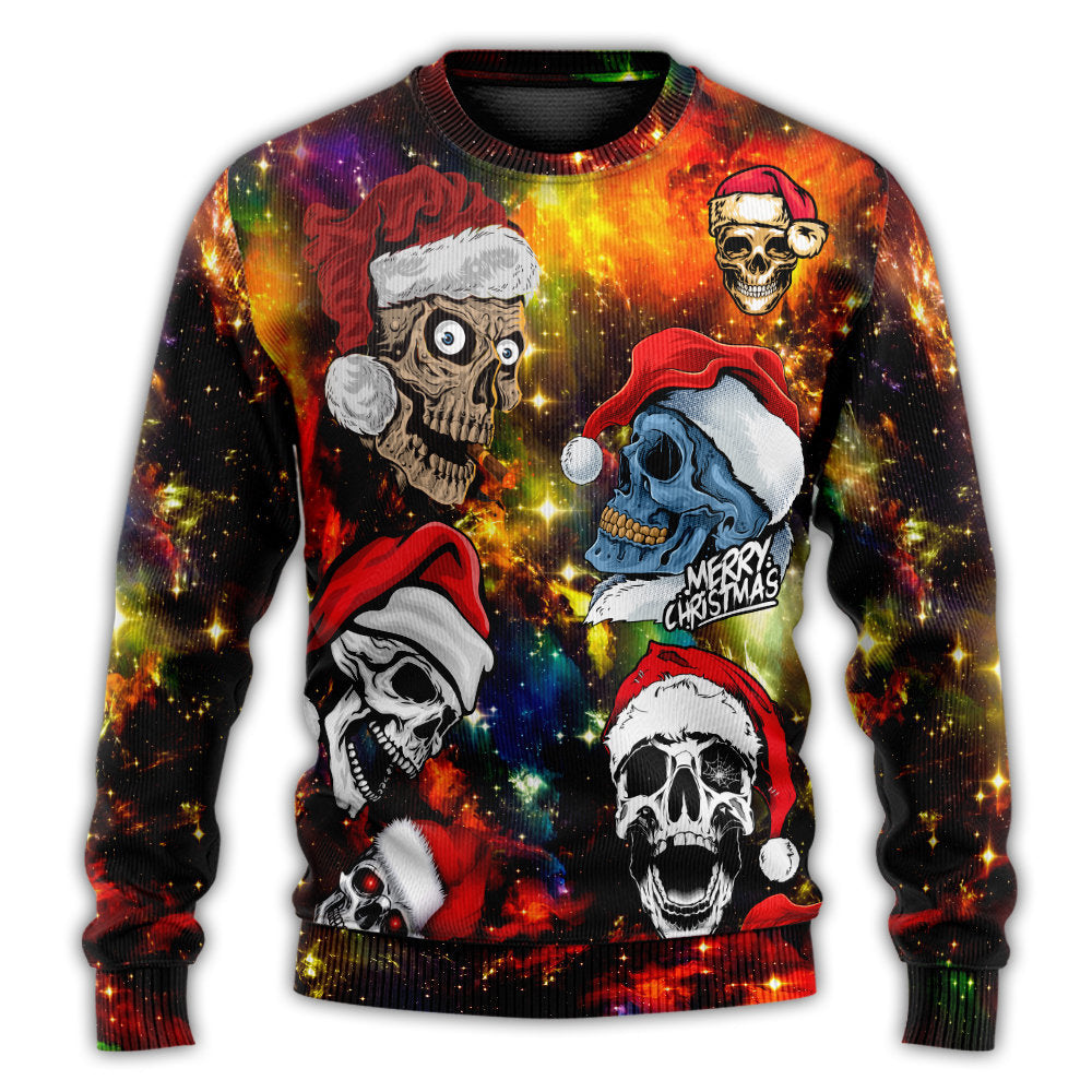 Skull Love Christmas Funny Style – Sweater - Ugly Christmas Sweater