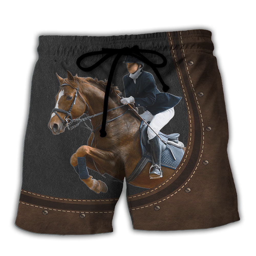 Horse Dressage Racing Lover - Beach Short