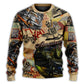 Christmas Retro Dear Santa Truck Style – Sweater - Ugly Christmas Sweater